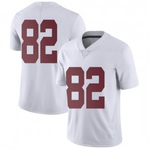 NCAA Men's Alabama Crimson Tide #82 Chase Allen Stitched College Nike Authentic No Name White Football Jersey JM17S06OL